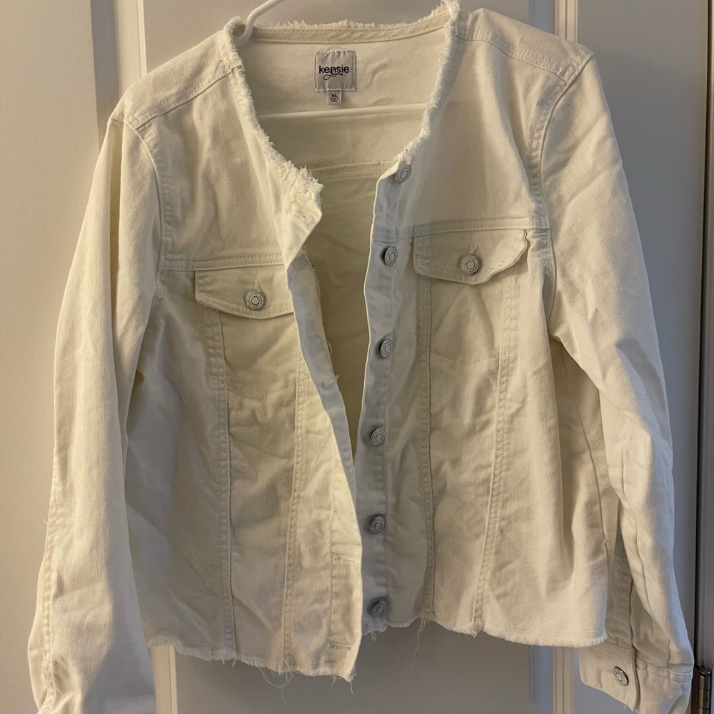White Jean jacket